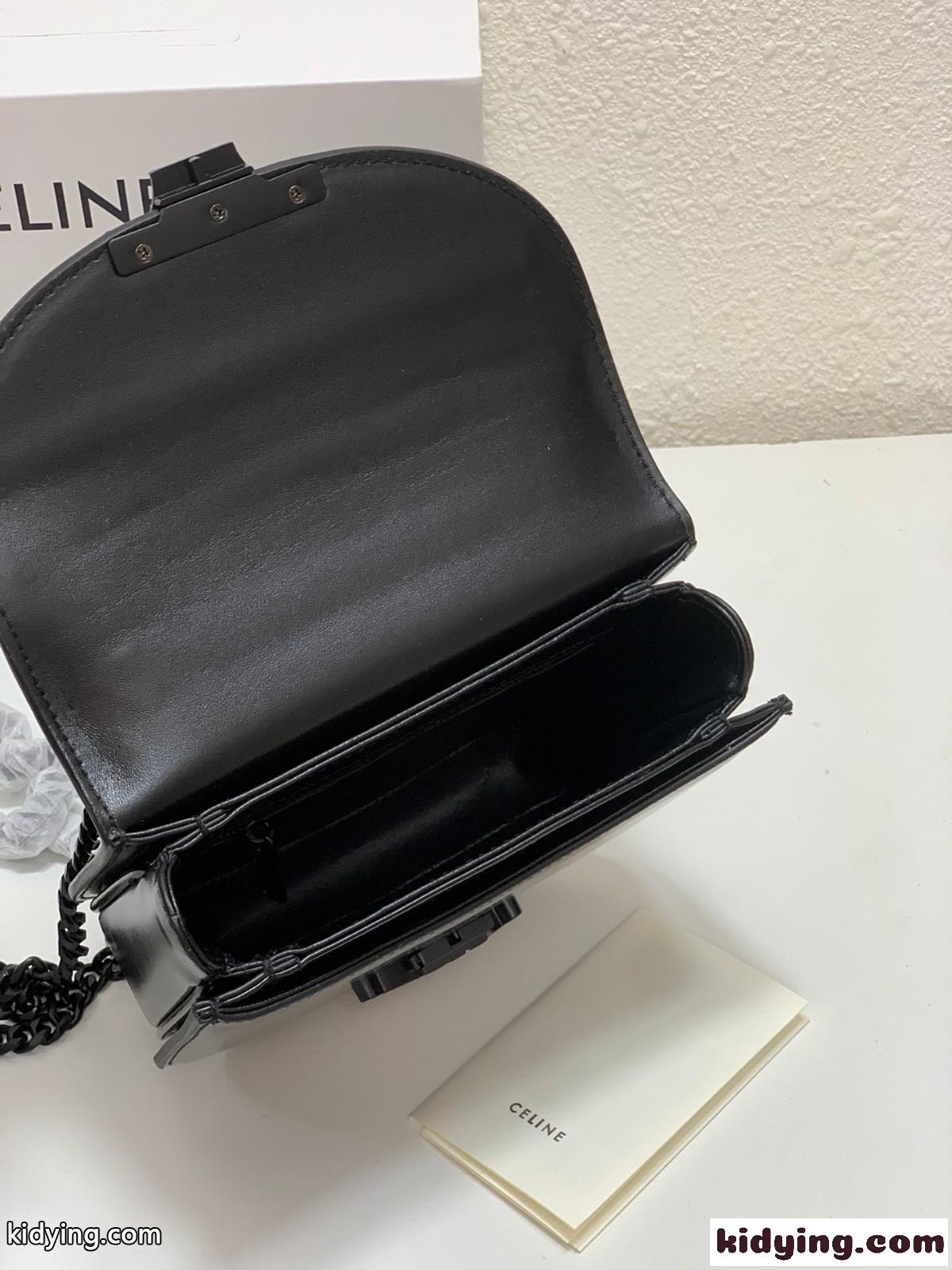 トリオンフ 新作 シャイニーカーフスキン チェーン セリーヌ バッグ 人気 コピー ショルダーバッグ-2