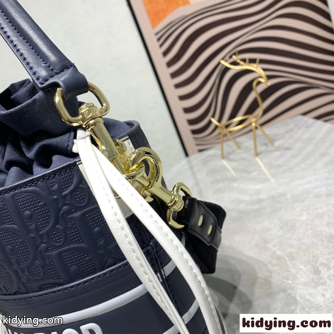 エンボス カーフスキン 新作 LADY DIOR VIBE マイクロバケットバッグ クリスチャン・ディオール バッグ コピー ショルダーバッグ-2