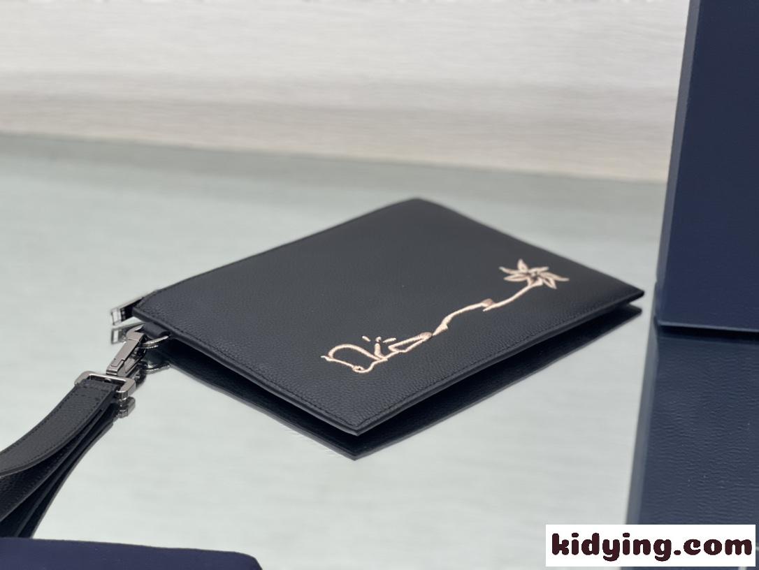 CACTUS JACK DIOR A5ポーチ 刺繍 クリスチャン・ディオール バッグ コピー クラッチバッグ-0