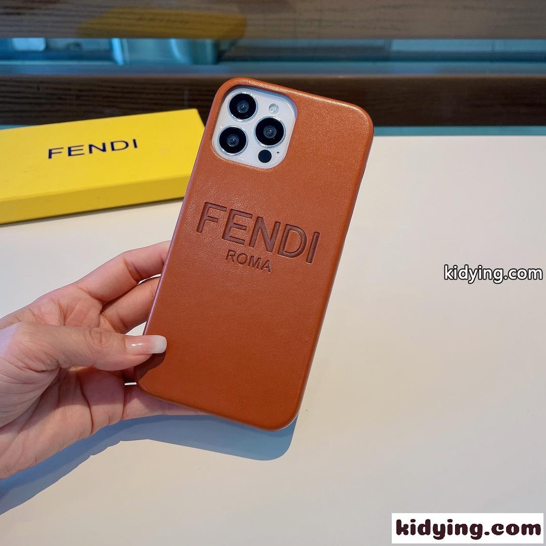 おしゃれ シンプル 無地 フェンディ スマホケース iphone コピー アイフォンケース 携帯ケース 薄型-1