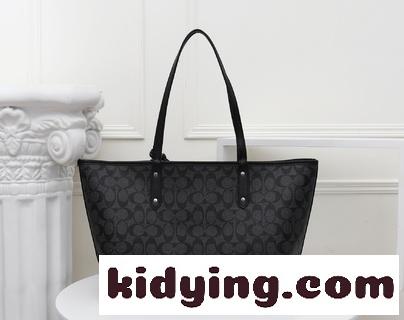 COACH/コーチの新型PVCヘッドコート牛革両面トートtote女包子母包 コーチバッグ 郵送コピー 1包両用は超お得です-3