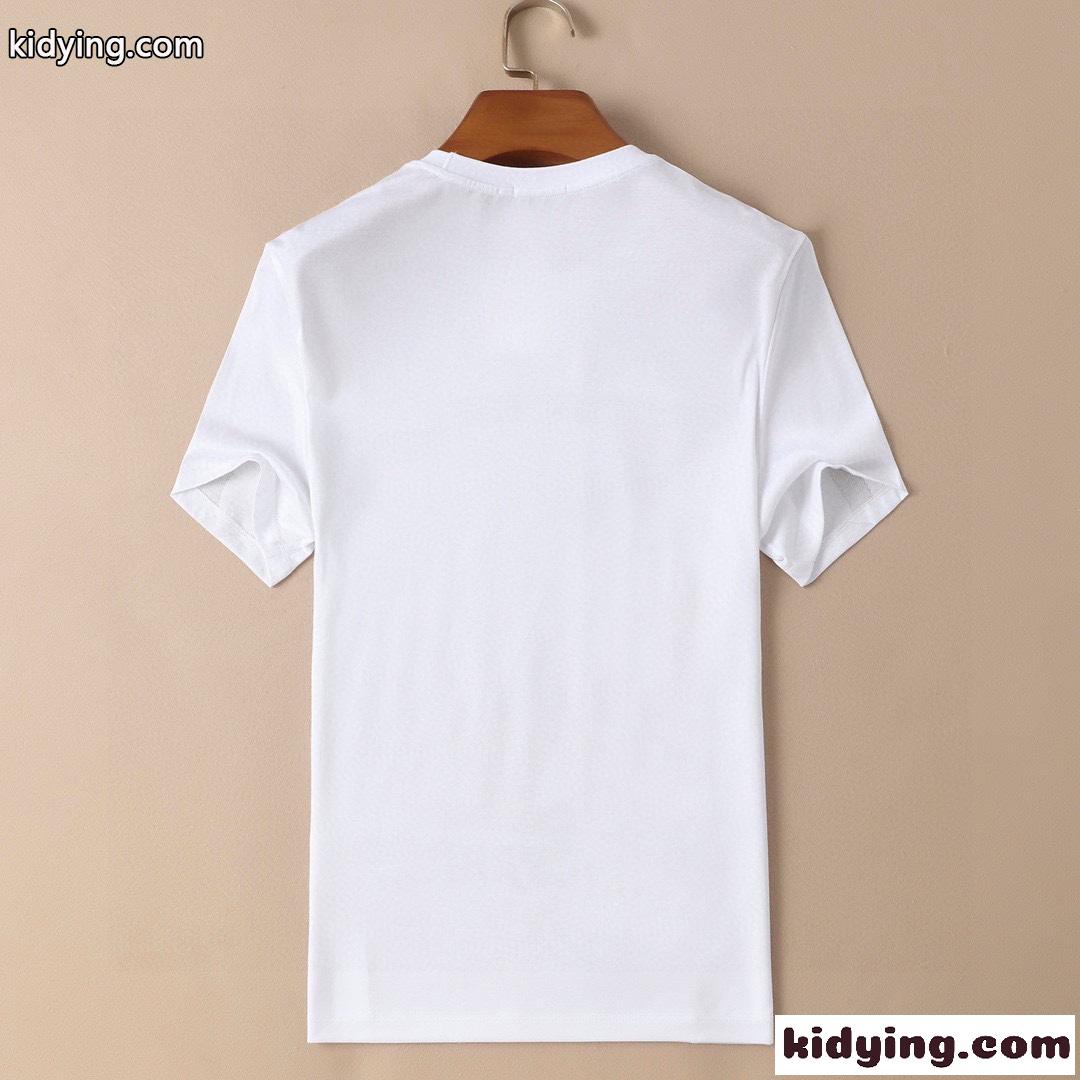 上品 着心地抜群 クルーネック シルケット コットン ヴァレンティノ Tシャツ コピー メンズ 定番 半袖 トップス-3