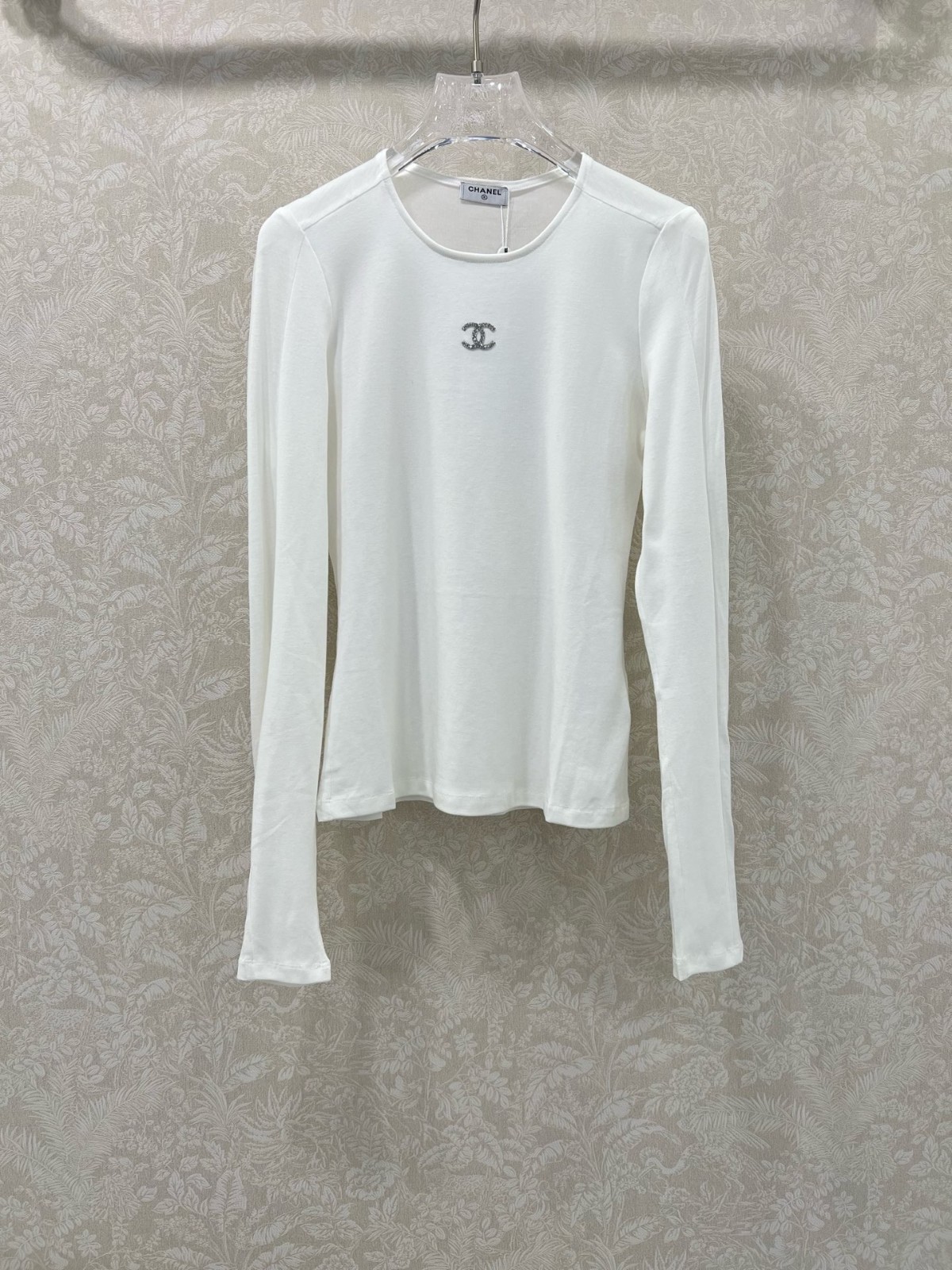 シャネル Tシャツ コピー シンプル 合わせやすい クルーネック 長袖Tシャツ-0