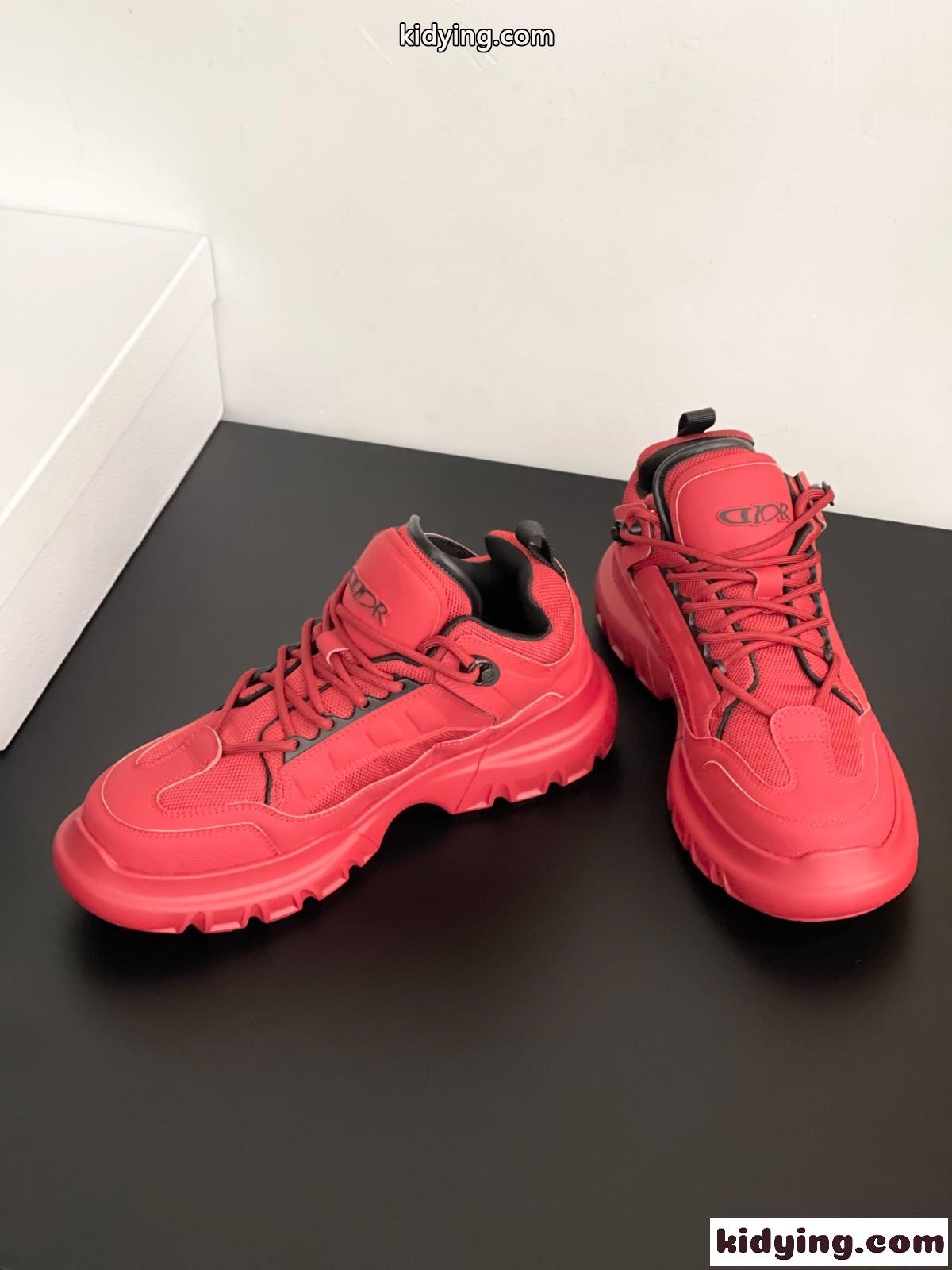 DIOR AND LEWIS HAMILTON Dior Snow ダービーシューズ クリスチャン・ディオール スニーカー スーパーコピー レッド-0