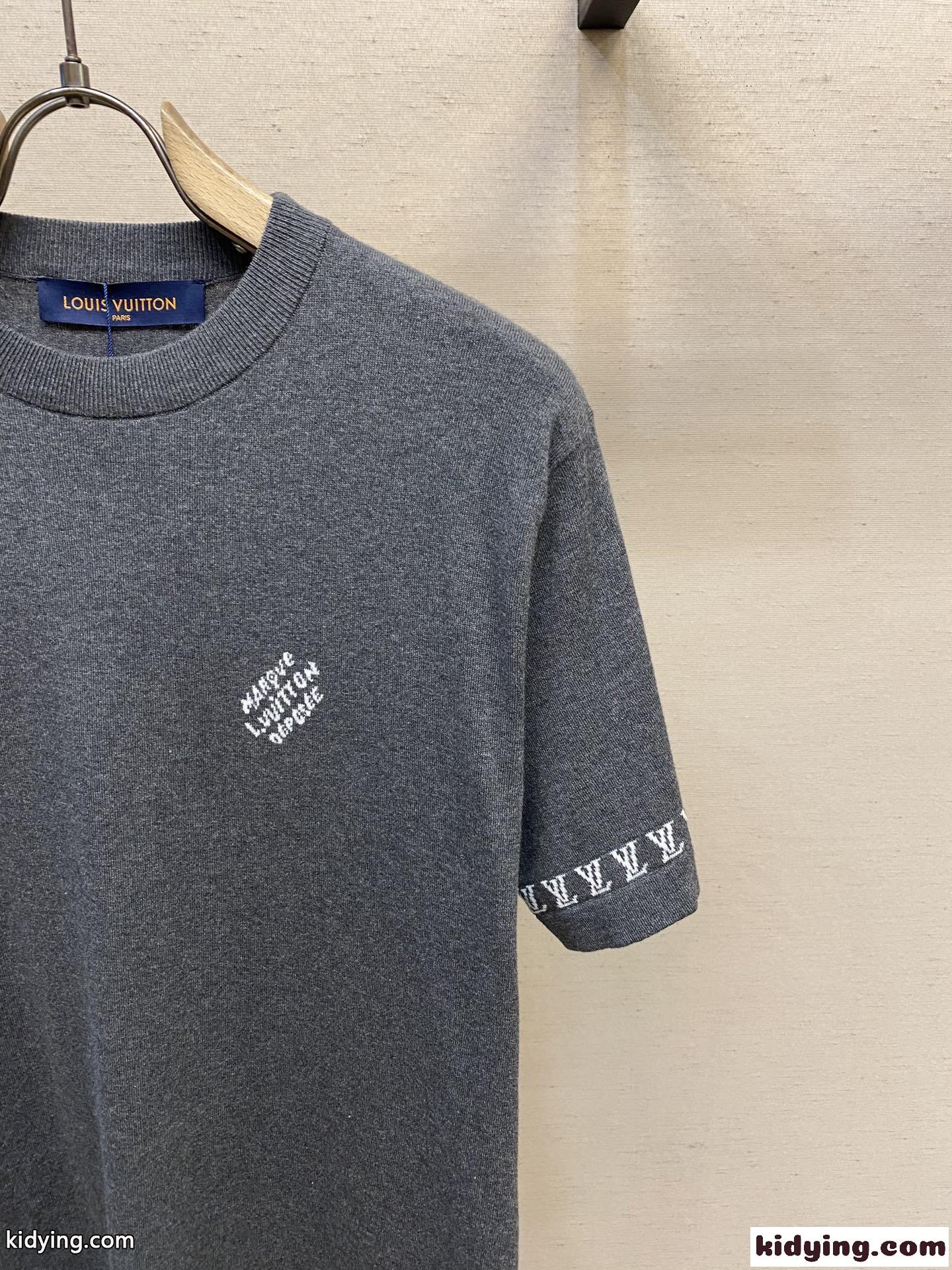 シグネチャー コットンクルーネック ルイ・ヴィトン Tシャツ コピー 半袖 トップス-2
