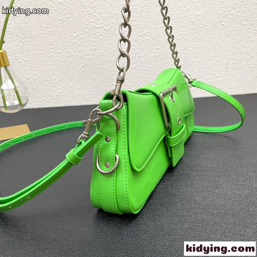 上品 おしゃれ LINDSAY スモール ショルダーバッグ バレンシアガ バック コピー チェーンバッグ グリーン-2