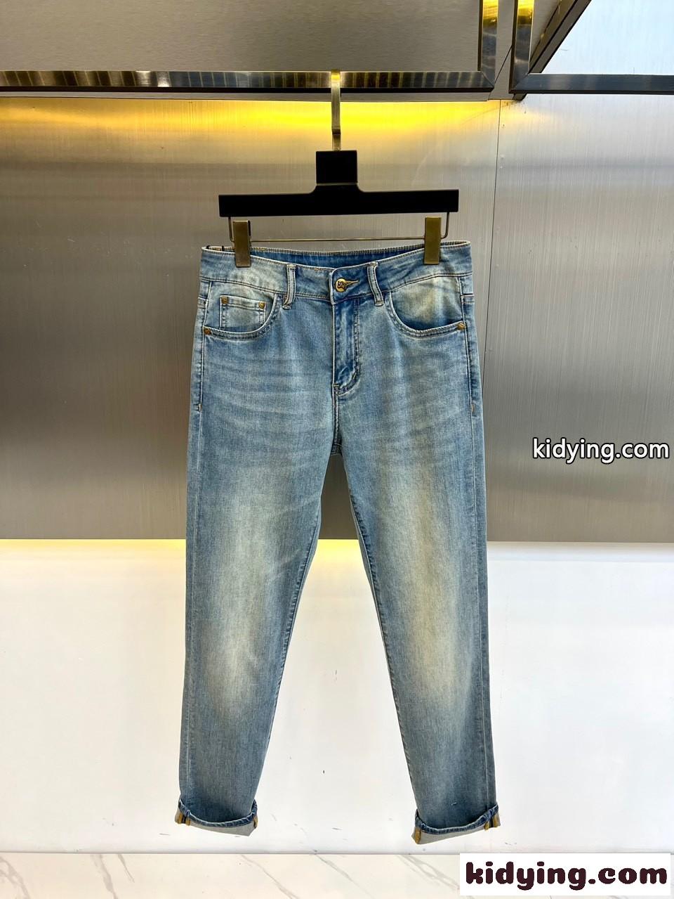 バーバリー ジーンズ 偽物 シンプル 合わせやすい メンズ デニムパンツ-0