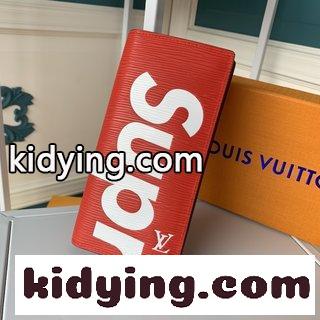 Lv最新supreme水波紋シルク印刷シリーズ lv x supreme かばん コピー 水波紋の赤 スーツのクリップです-4