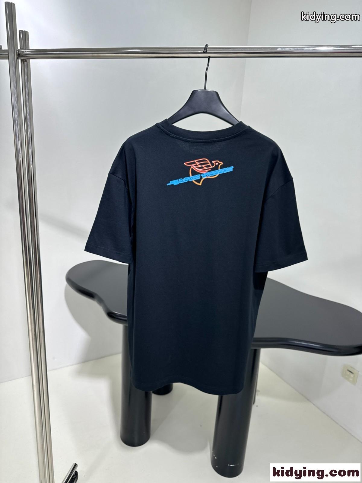 グラフィックエンベリッシュドコットンTシャツ ルイヴィトン Tシャツ コピー 半袖Tシャツ-1