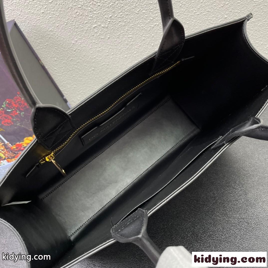 大容量 注目される ロゴ トートバッグ ドルチェ&ガッバーナ バッグ コピー レザー レディース レザー カバン ブラック-3