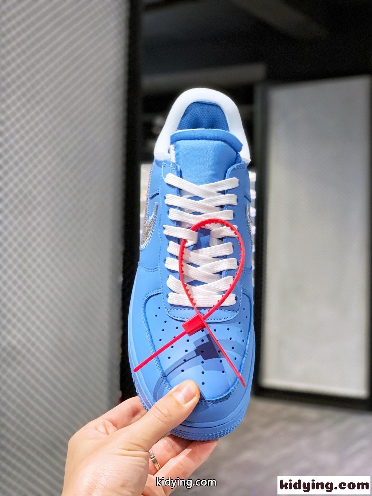 OFF-WHITE X Air Force 1 オフホワイト スニーカー コピー メンズ 人気 カジュアル おしゃれ 合わせやすい ブルー-0