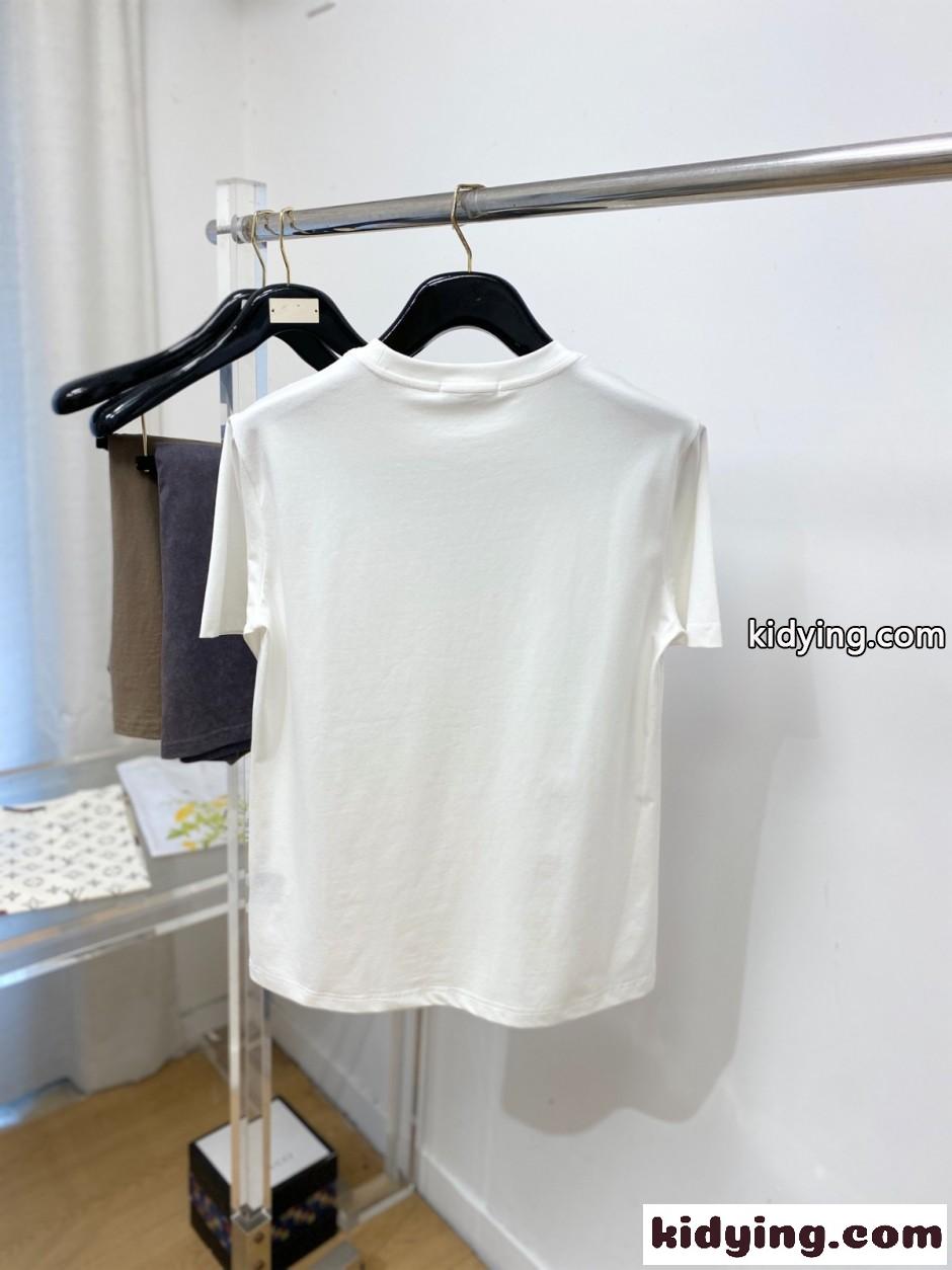 カジュアル 洗練された ロゴTシャツ ジバンシィ Tシャツ 偽物 ホワイト-4