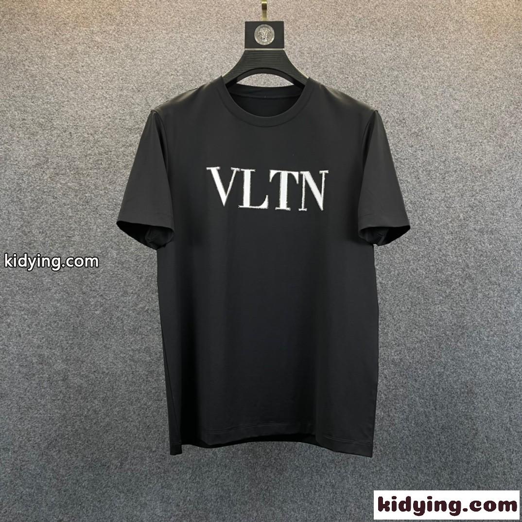 3色あり クルーネック VLTN 柔らかい ヴァレンティノ Tシャツ コピー 着心地いい 春夏 半袖 トップス-4
