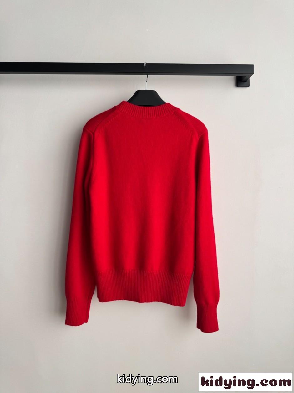 クロスステッチEKD ウールカシミアセーター バーバリー セーター コピー レッド-1