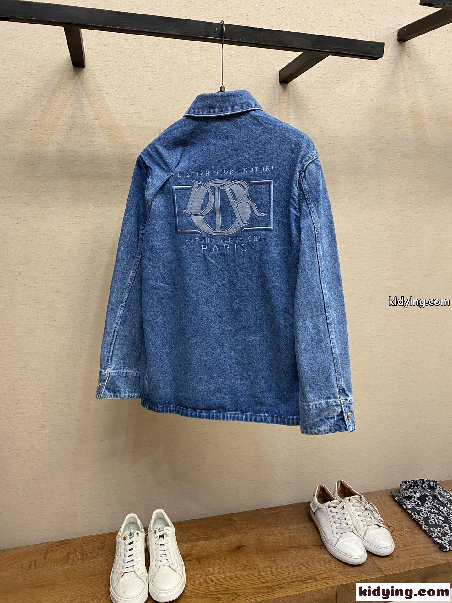 Dior Charm オーバーシャツ クリスチャン・ディオール シャツ コピー デニム-2