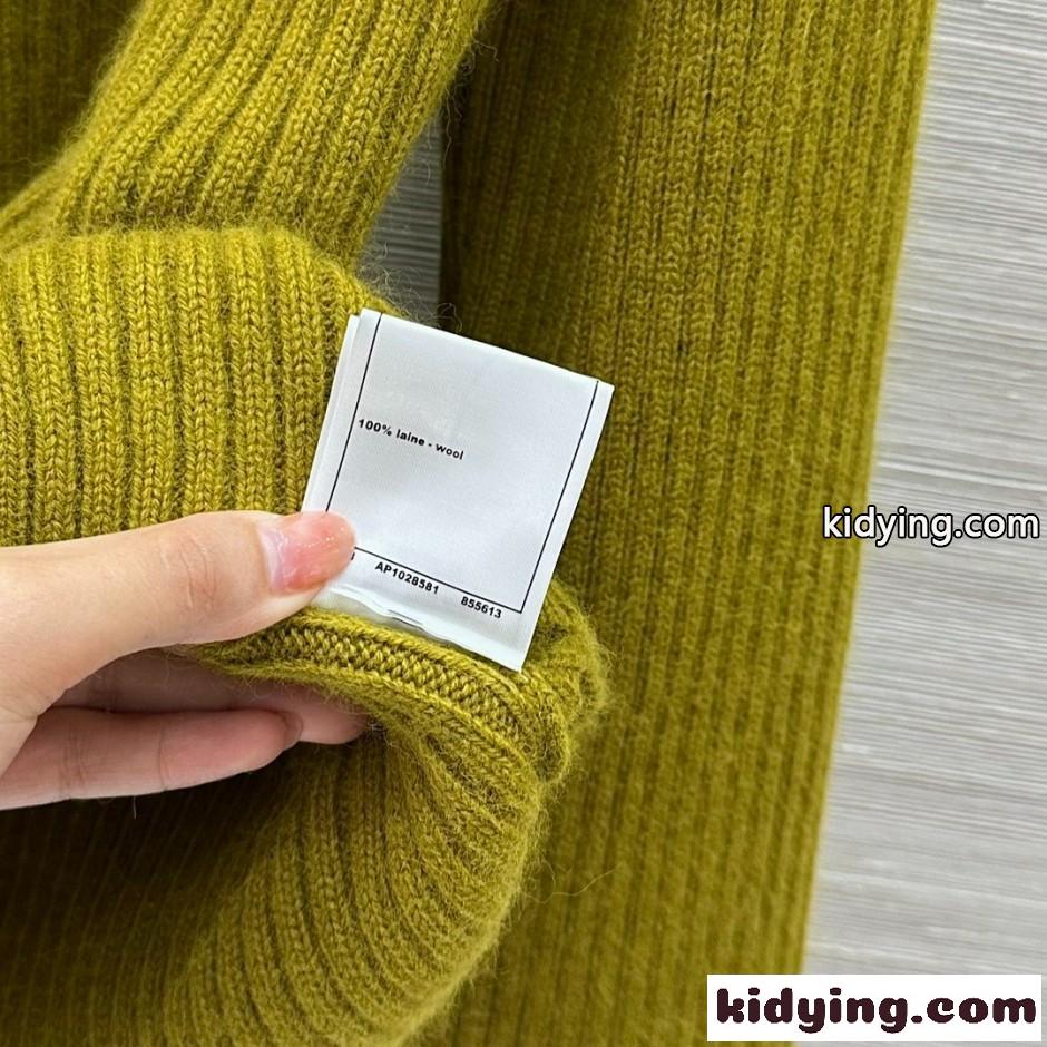 ヘクター刺繍 マルチカラーボタン リブカーディガン トムブラウン ニット 偽物-4