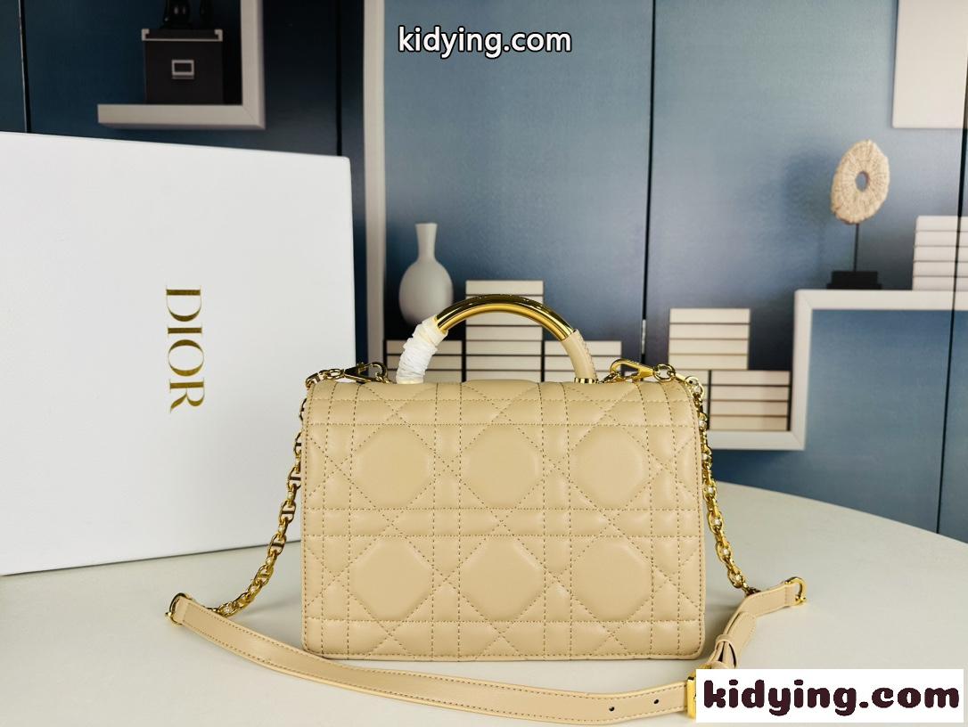 Dior Ange バッグ ミディアム クリスチャン・ディオール バッグ コピー ベージュ-4