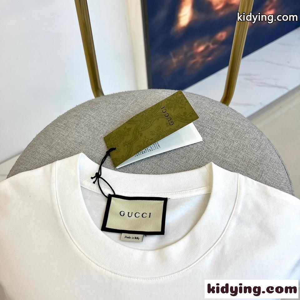 定番 合わせやすい ロゴ グッチ Tシャツ コピー 半袖tシャツ ホワイト-1