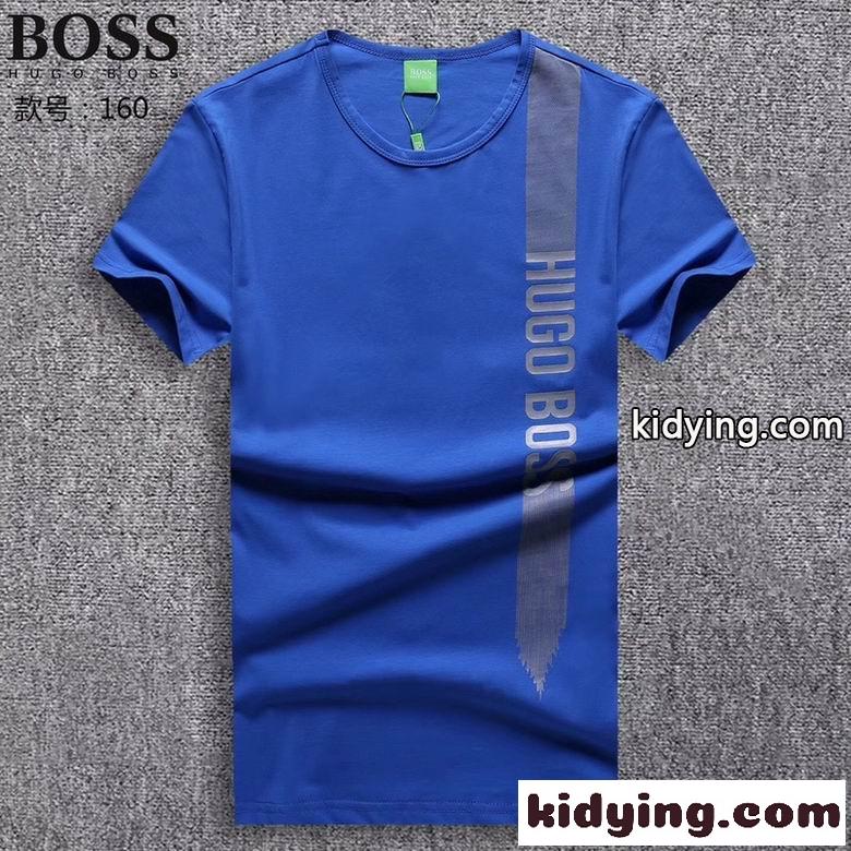 春夏 合わせやすい 半袖 トップス ヒューゴ・ボス tシャツ コピー 定番 クルーネック 人気 3色あり 着心地いい-1
