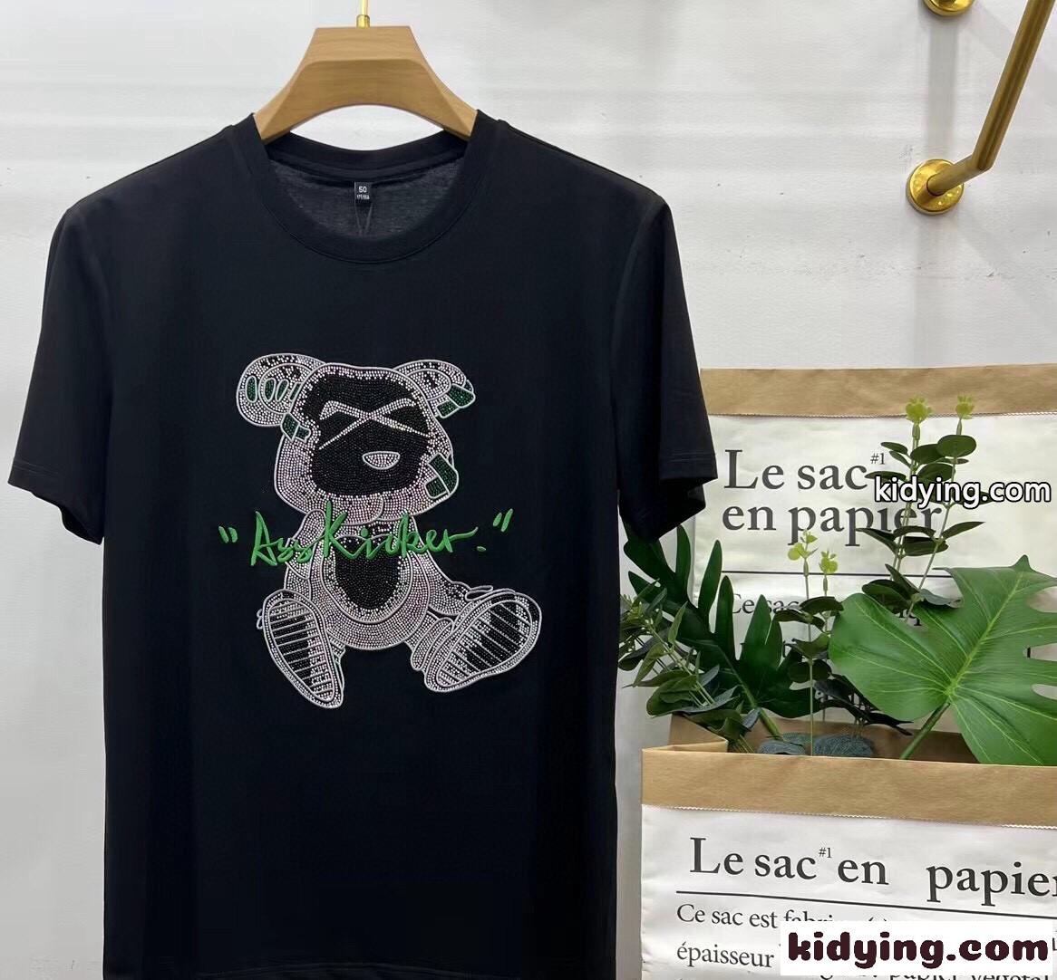 春夏 おしゃれ メンズ ルイ・ヴィトン Tシャツ コピー 柔らかい 快適 3色あり コットン 半袖 トップス-3