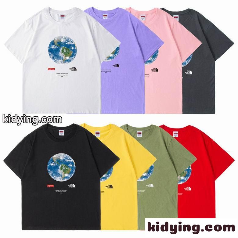 全8色 ゆったり ユニセックス クルーネック 定番 カジュアル シュプリーム tシャツ コピー おしゃれ 人気-0