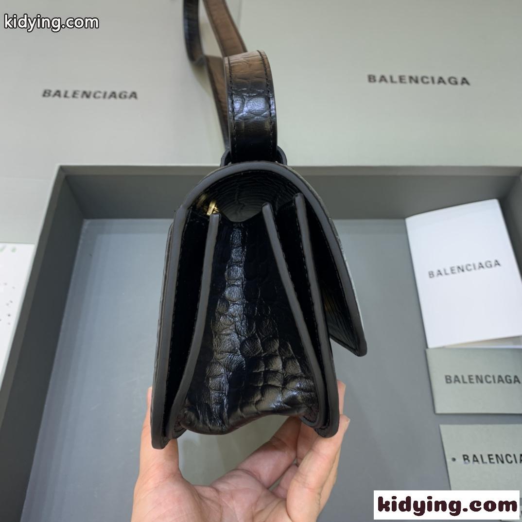 高級感 型押し エレガント おしゃれ バレンシアガ バック レディース コピー ショルダーバッグ 斜め掛け 人気 ブラック-0