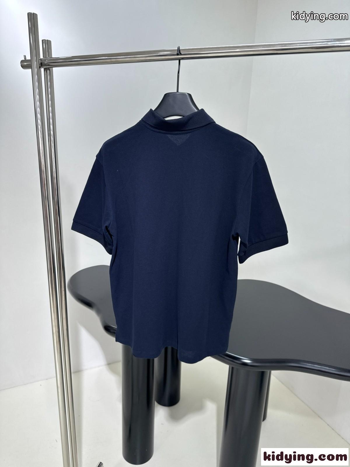 洗練された カジュアル 半袖 ポロシャツ ミュウミュウ Tシャツ コピー ネイビー-1