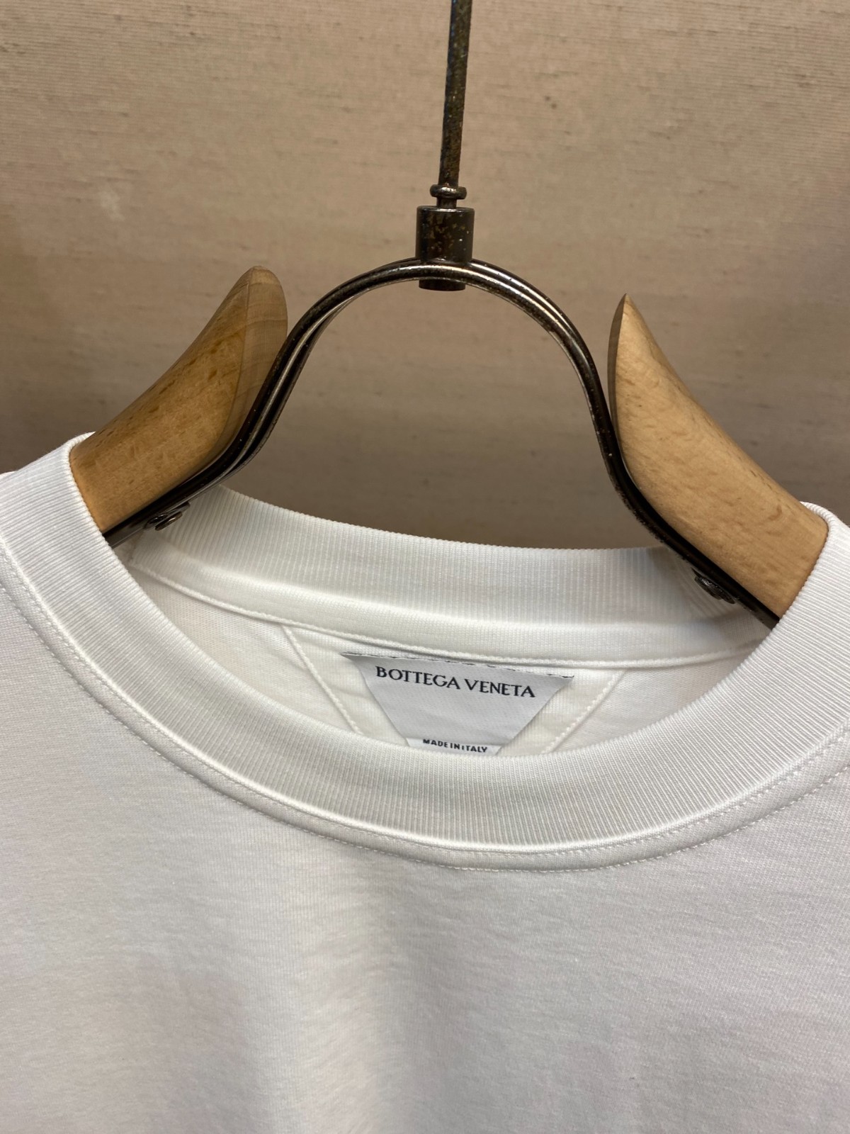 コットンジャージー オーバーサイズ 長袖Tシャツ ボッテガ・ヴェネタ Tシャツ コピー ホワイト-1
