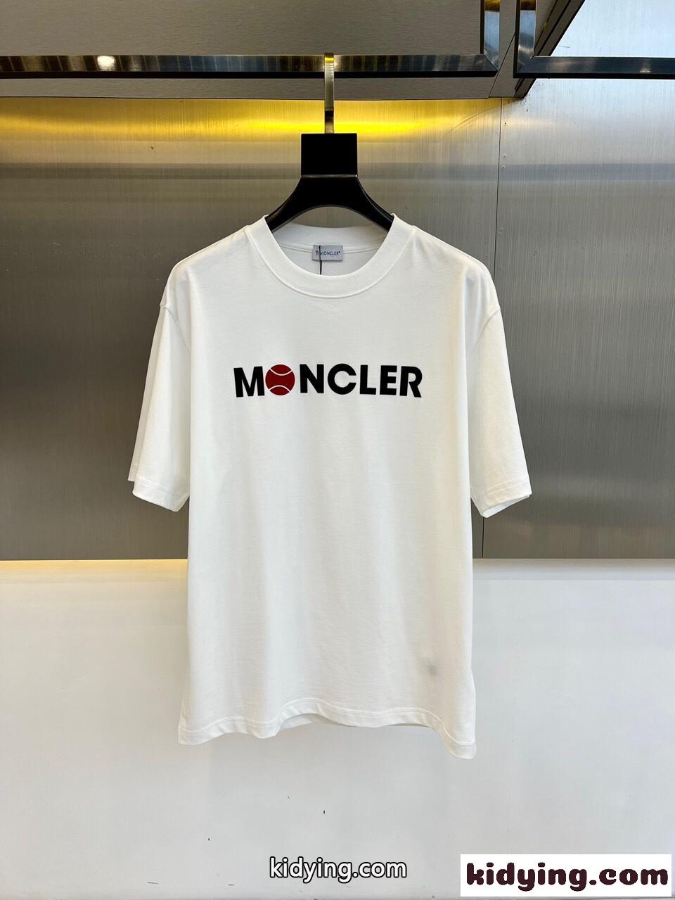 定番 おしゃれ ロゴ クルーネック モンクレール 半袖Tシャツ コピー ホワイト-0