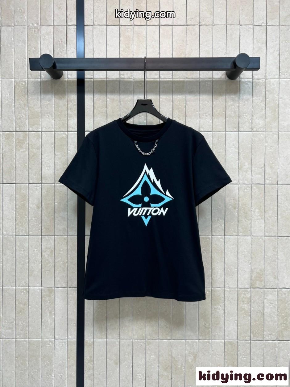 マウンテン シグネチャーTシャツ ルイ・ヴィトン Tシャツ コピー ブラック-2