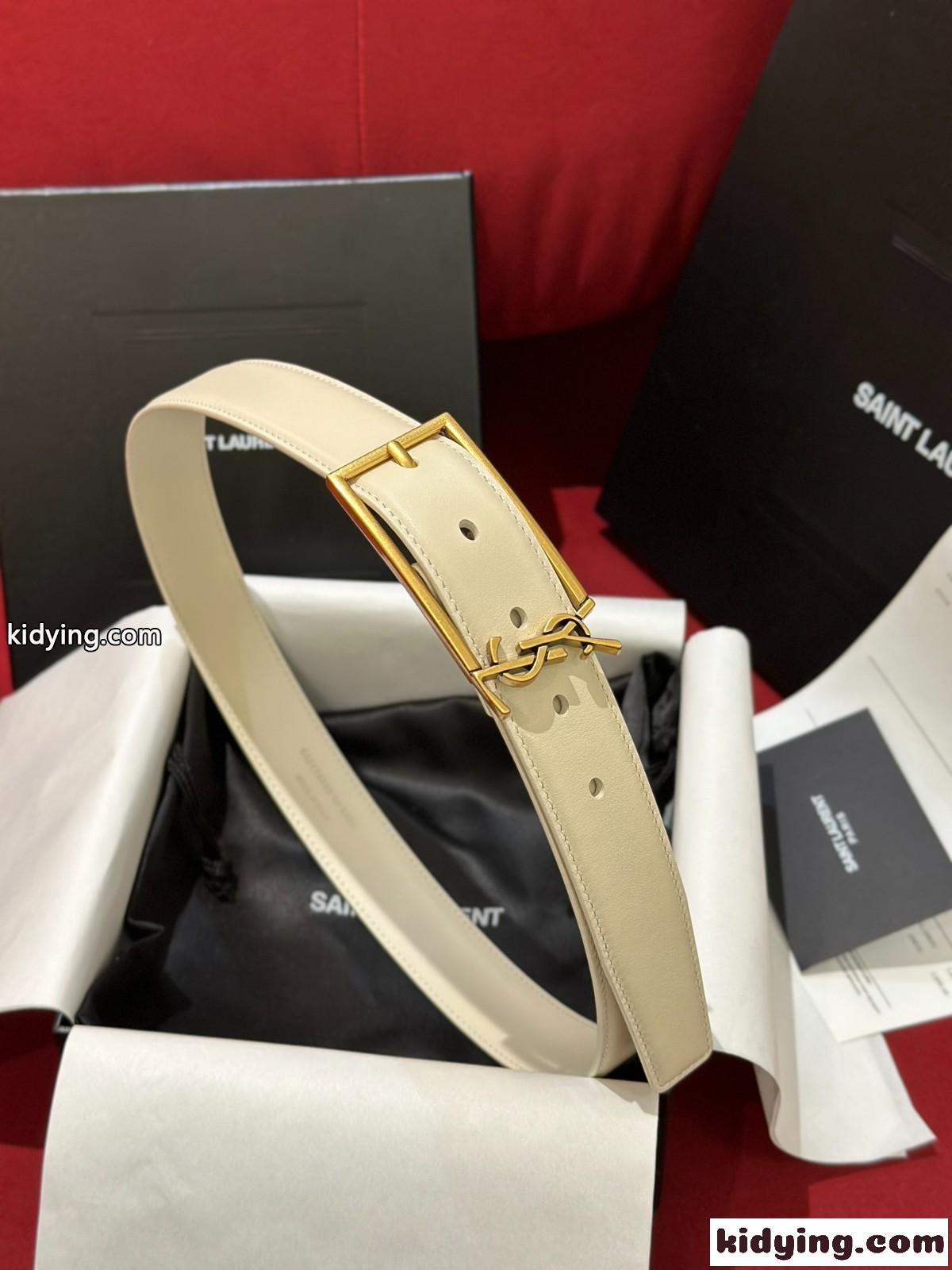 人気 エレガント YSL レザーベルト イヴ・サンローラン ベルト コピー 合わせやすい-0