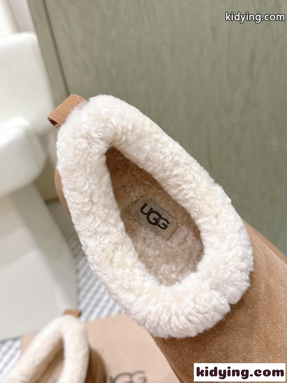 ふわふわ 人気 UGG アグ ムートン スリッポン スーパーコピー 合わせやすい-4