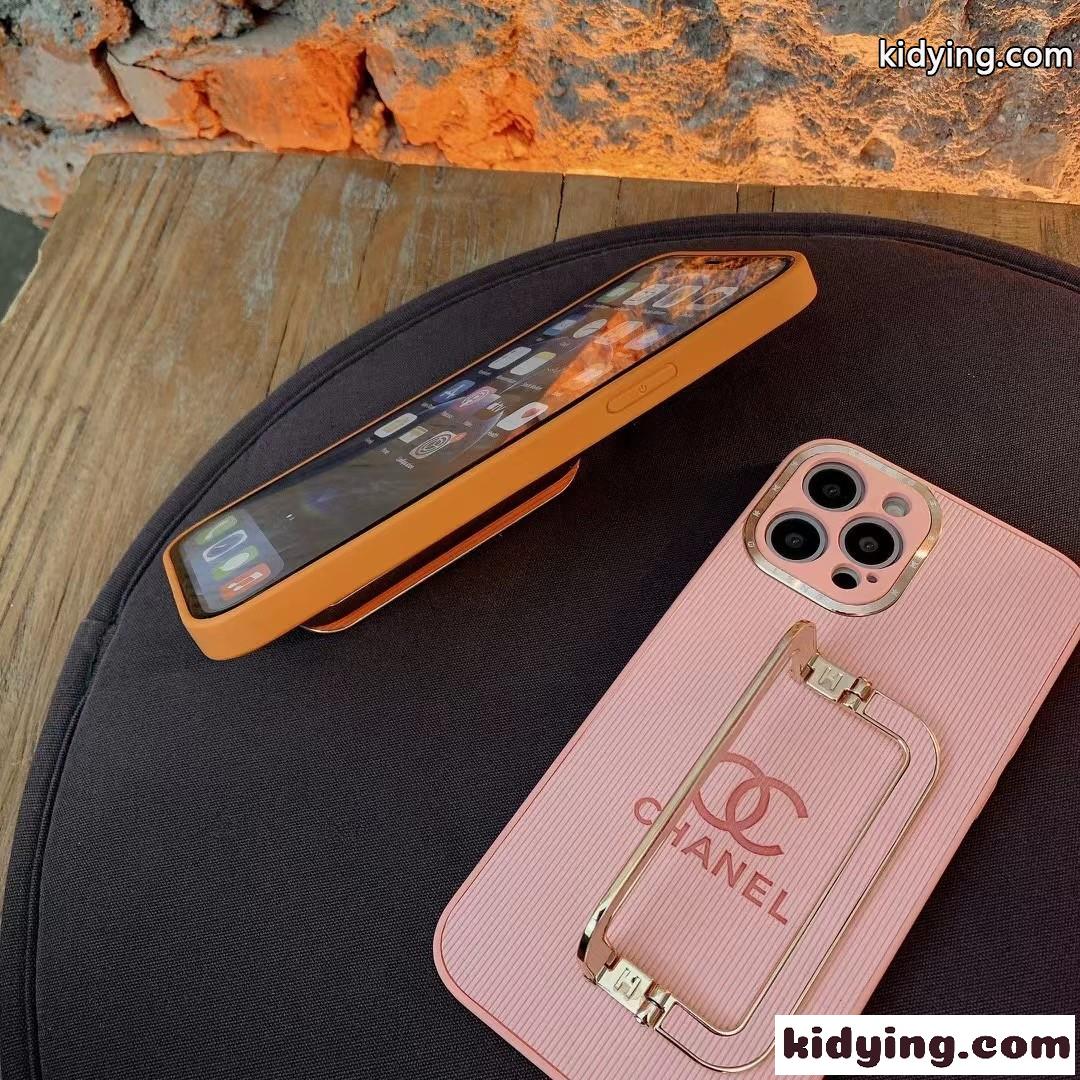 シンプル 人気 スタンド機能 4色あり iPhone13カバー ロゴ シャネル アイフォンケース コピー 全面保護-4