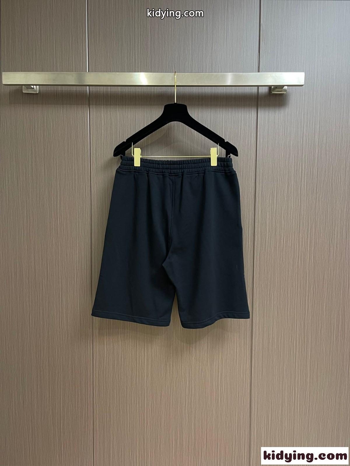 カジュアル コットン ショーツ バーバリー パンツ コピー メンズ ショートパンツ ブラック-1