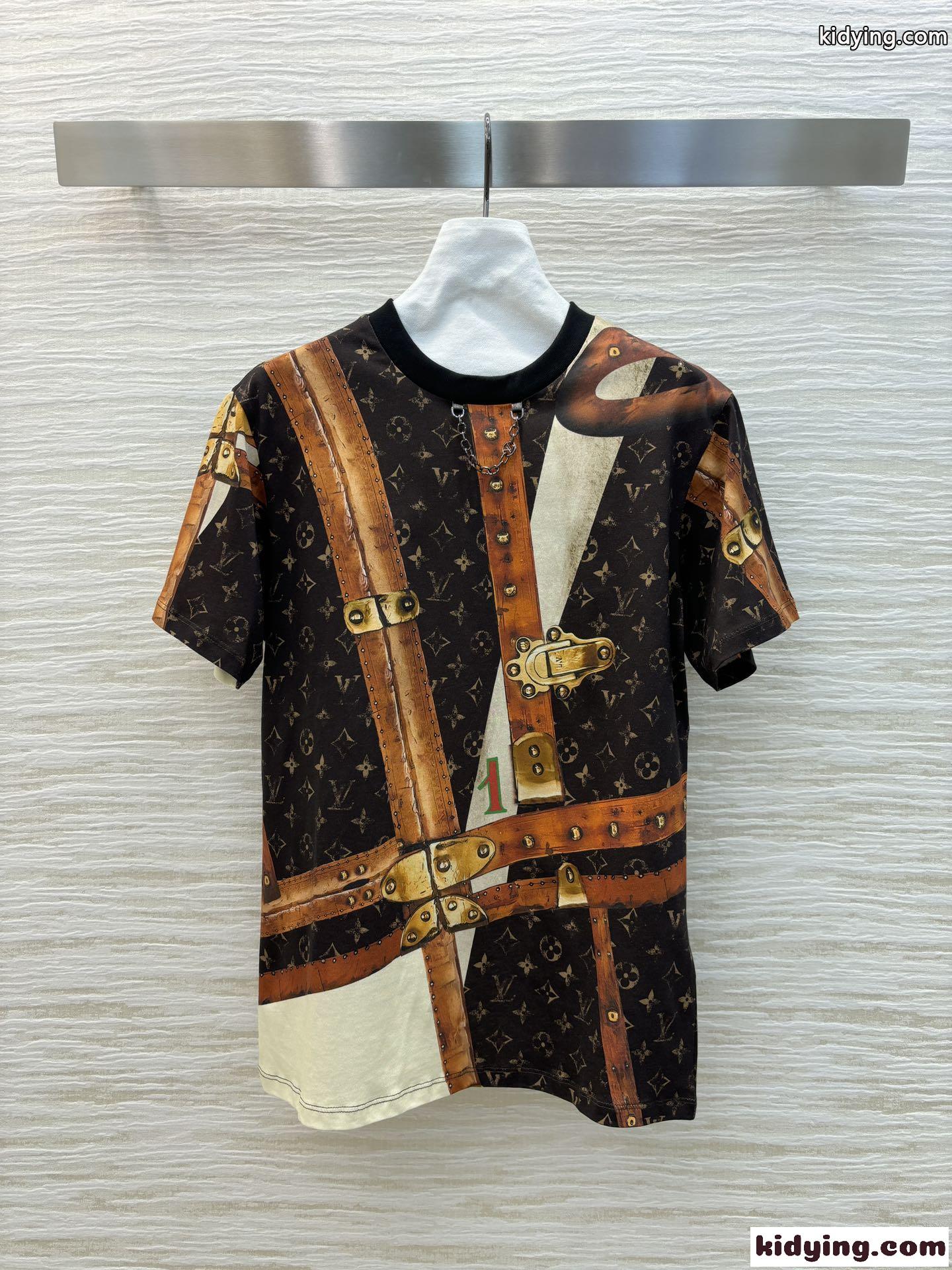 目を惹く LVトランクTシャツ ルイヴィトン Tシャツ コピー 半袖 トップス-2