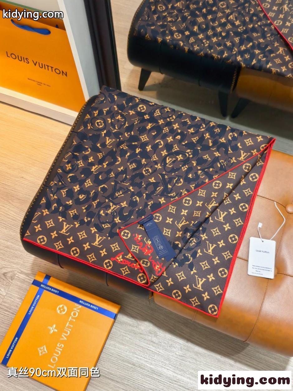 ルイ・ヴィトン スカーフ コピー スタイリッシュ カレ90・LV サファリ-1