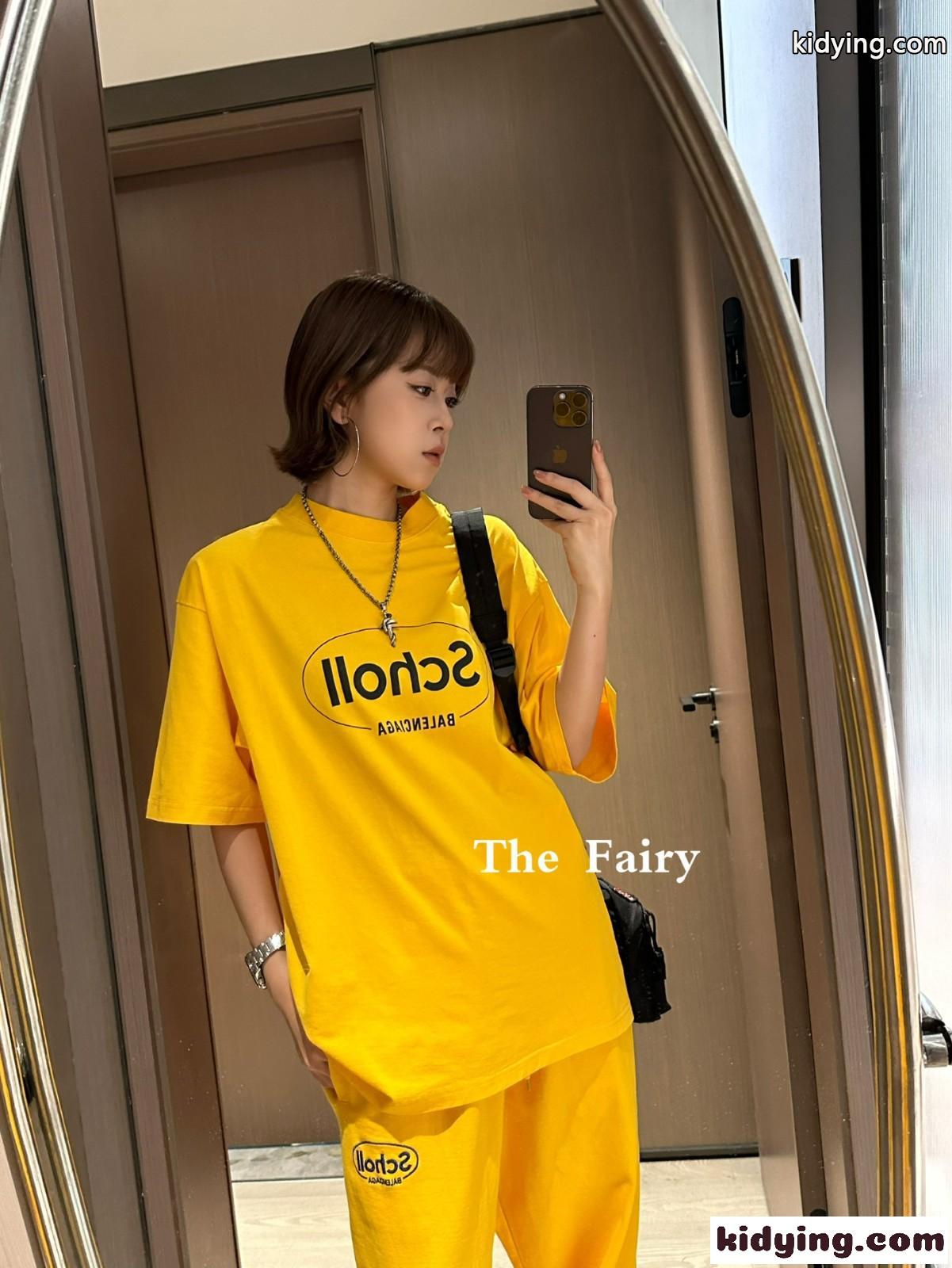 バレンシアガ Tシャツ コピー シンプル I SCHOLL 半袖Tシャツ ユニセックス-4
