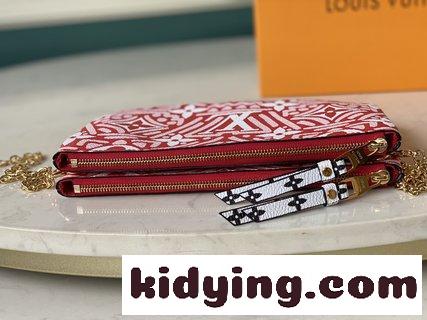 ルイ・ヴィトン バッグ 安い コピー LV Crafty抽象グラフィックアートキャプチャ 新しいPochette Double Zipチェーンバッグを煥す-1
