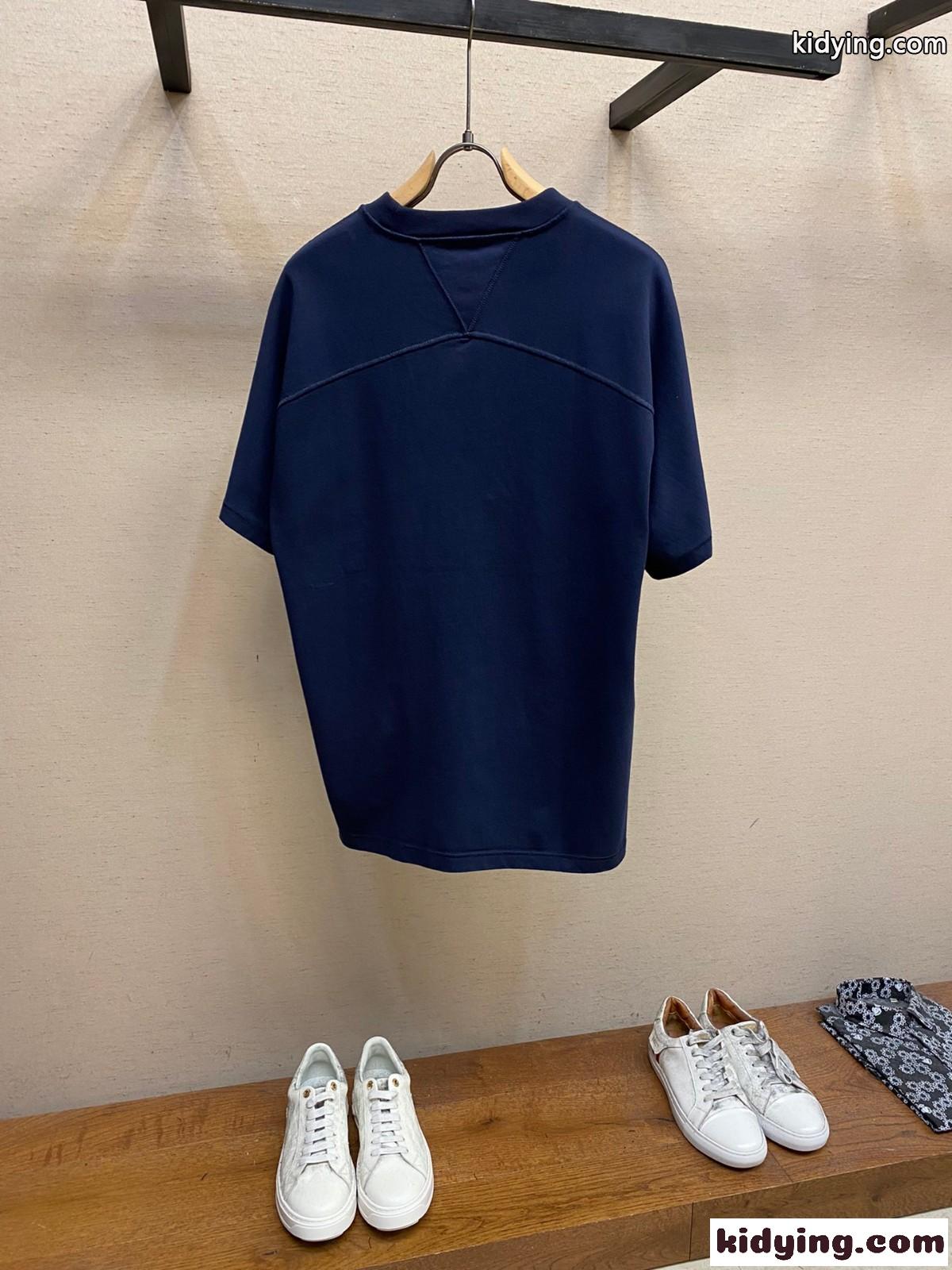 シンプル 合わせやすい ボッテガ・ヴェネタ Tシャツ コピー クルーネック 半袖 トップス-0