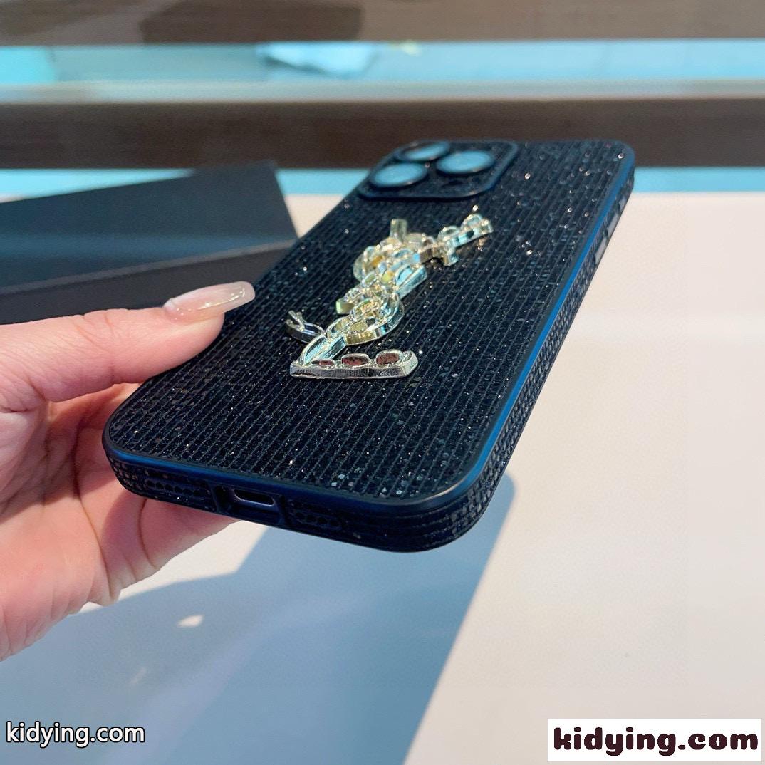 イヴ・サンローラン アイフォンケース 偽物 iPhone16ケース キラキラ YSL スマホケース-4