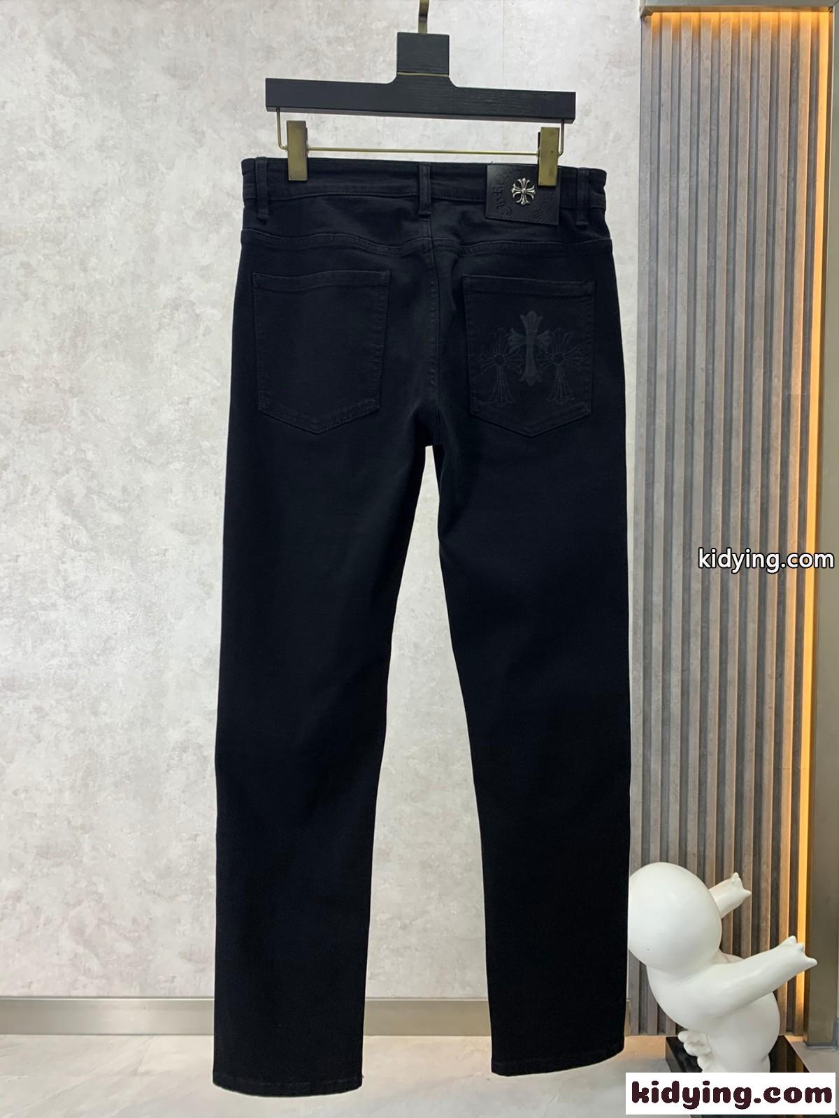シンプル クロムハーツ ジーンズ コピー メンズ 合わせやすい デニムパンツ-1