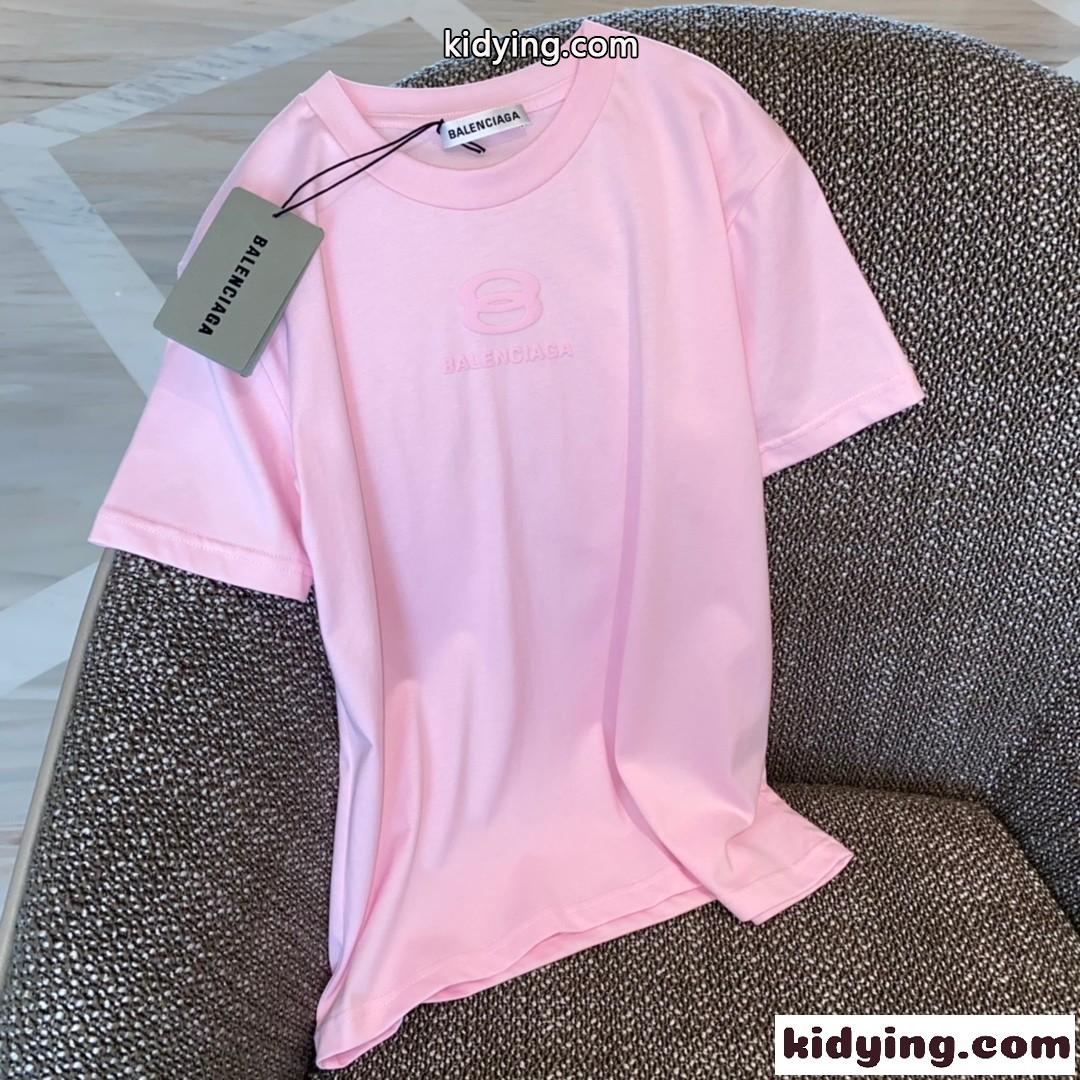 定番 シンプル おしゃれ クルーネック カジュアル 春夏 トップス バレンシアガ 半袖tシャツ コピー 着心地いい-2