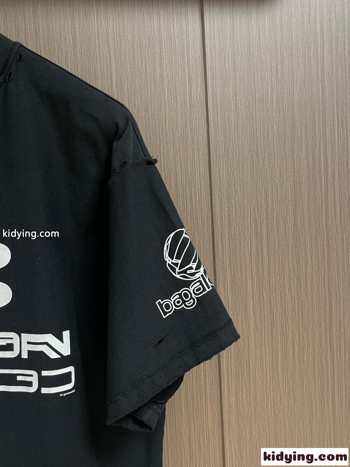 バレンシアガ Tシャツ コピー AI GENERATED INSIDE-OUT Tシャツ ブラック-2