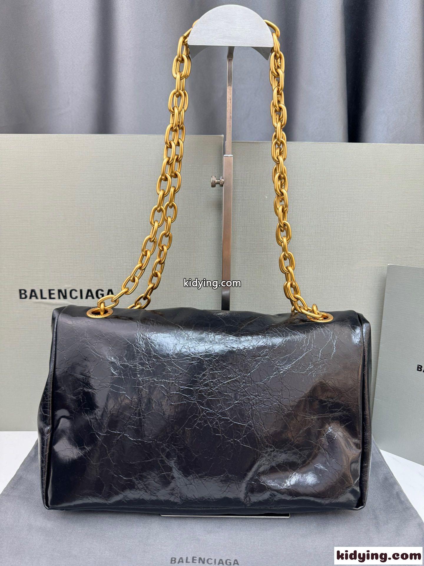 バレンシアガ レディース モナコ スモール チェーンバッグ スーパーコピー ゴールド金具-1