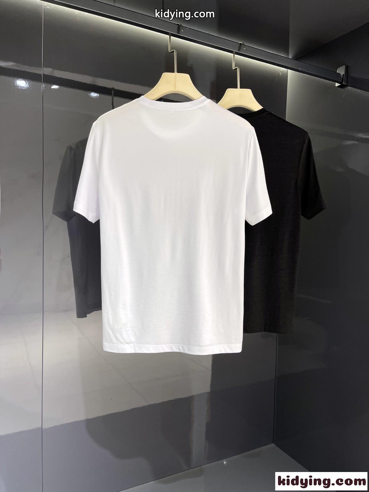 快適 通気 夏 トップス 半袖 ルイ・ヴィトン Tシャツ コピー 柔らかい シンプル クルーネック おしゃれ ホワイト ブラック-2