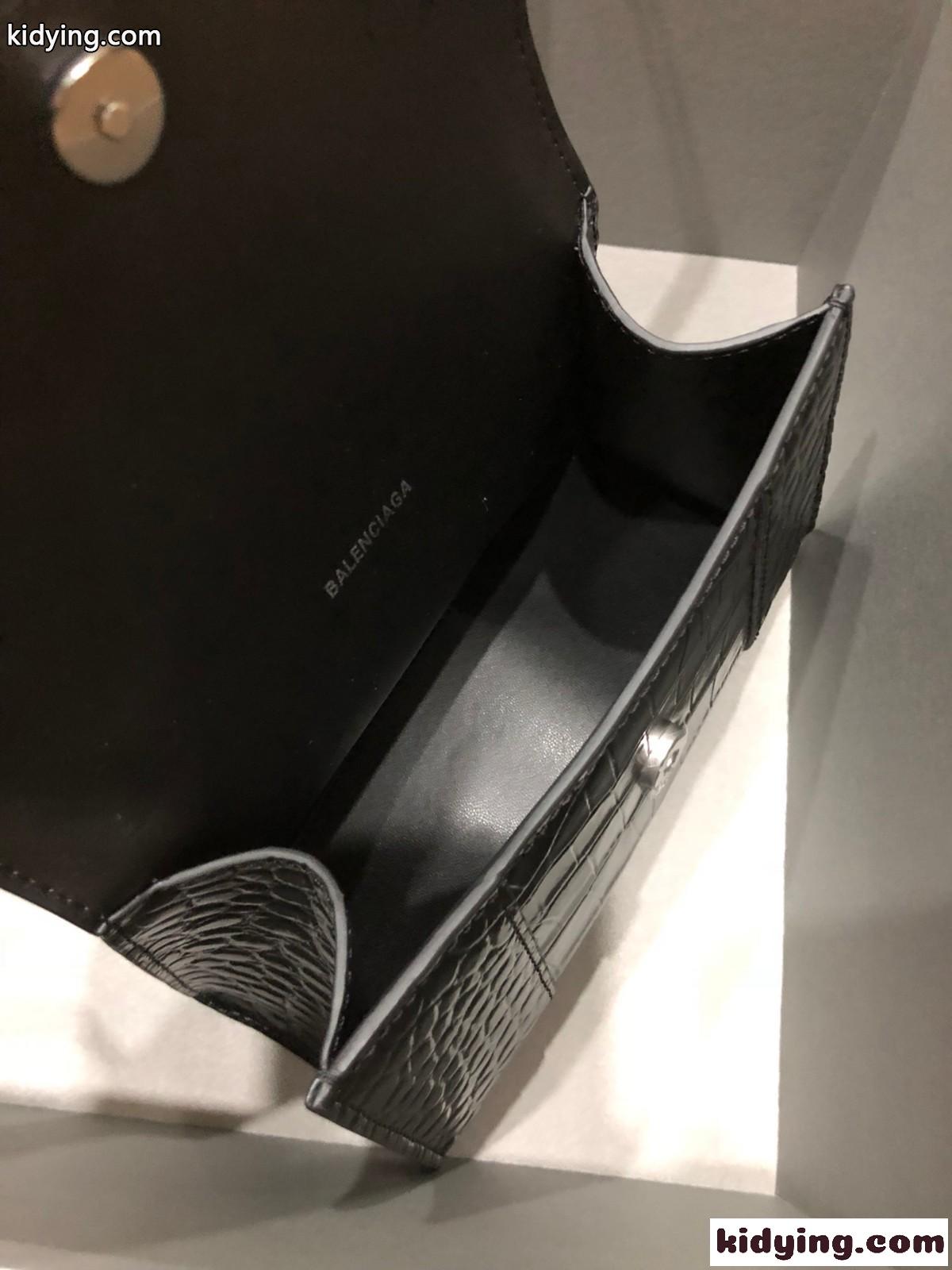 クロコダイル型押し 上品 人気 バレンシアガ バッグ コピー レディース HOURGLASS ハンドバッグ-3