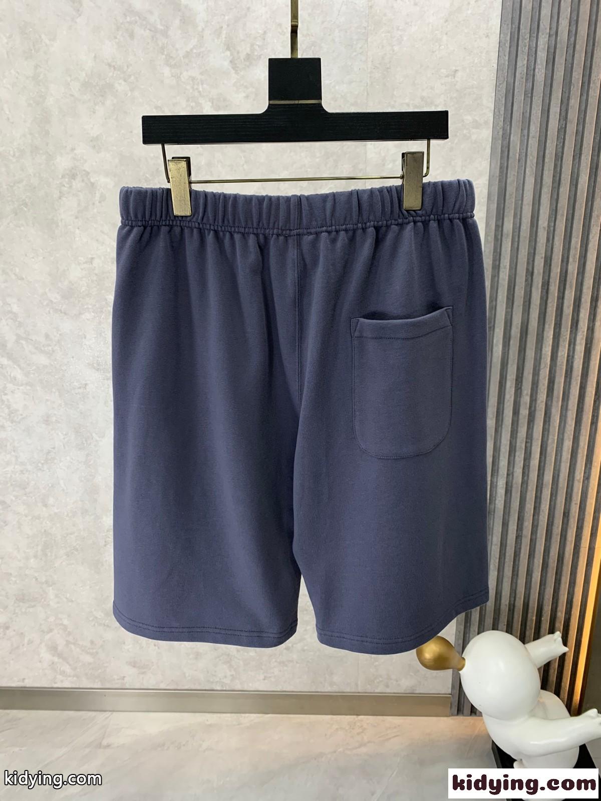 ケンゾー パンツ コピー カジュアル ロゴ メンズ ショートパンツ ブルー-1