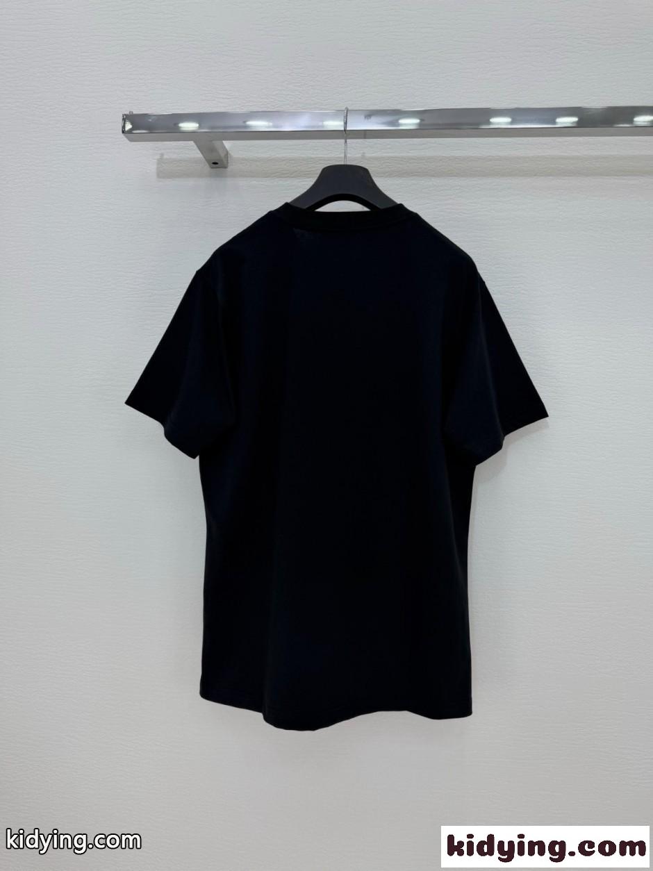 ユニセックス Dior Reverse Tシャツ クリスチャン・ディオール 半袖tシャツ 偽物 ブラック-3