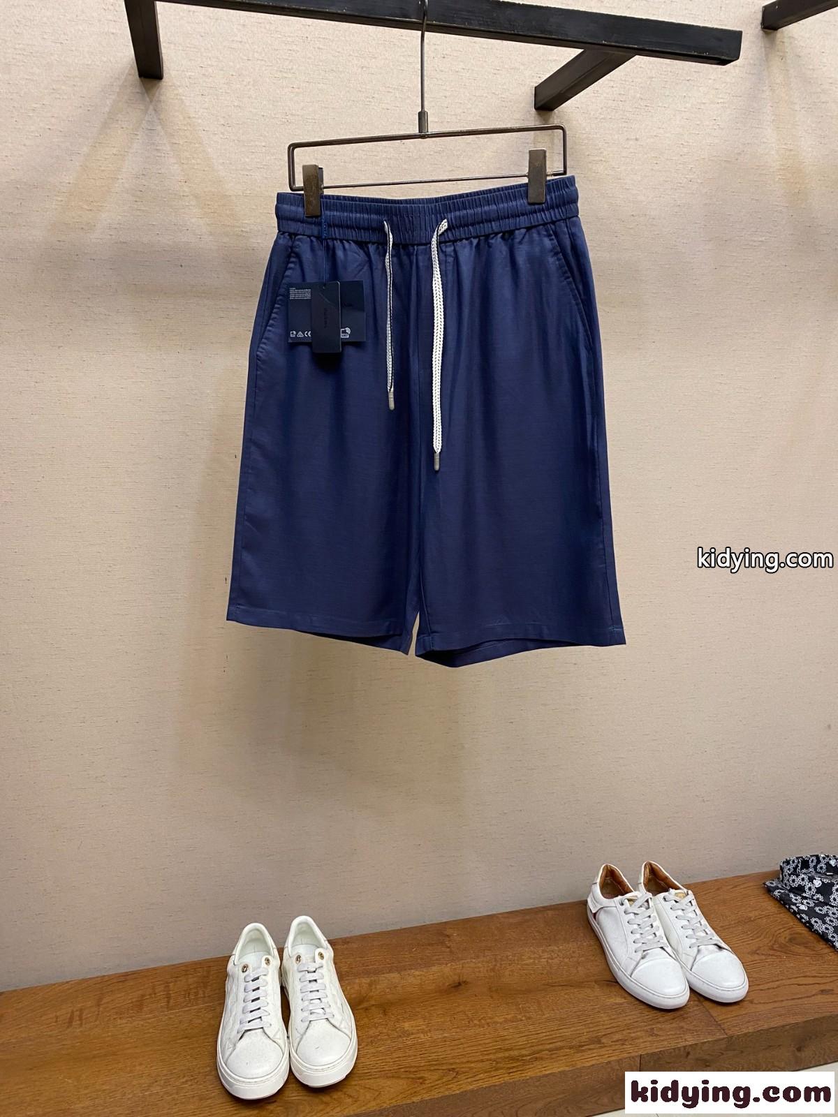 履き心地抜群 コットン リネン メンズ ショートパンツ プラダ パンツ 偽物-0