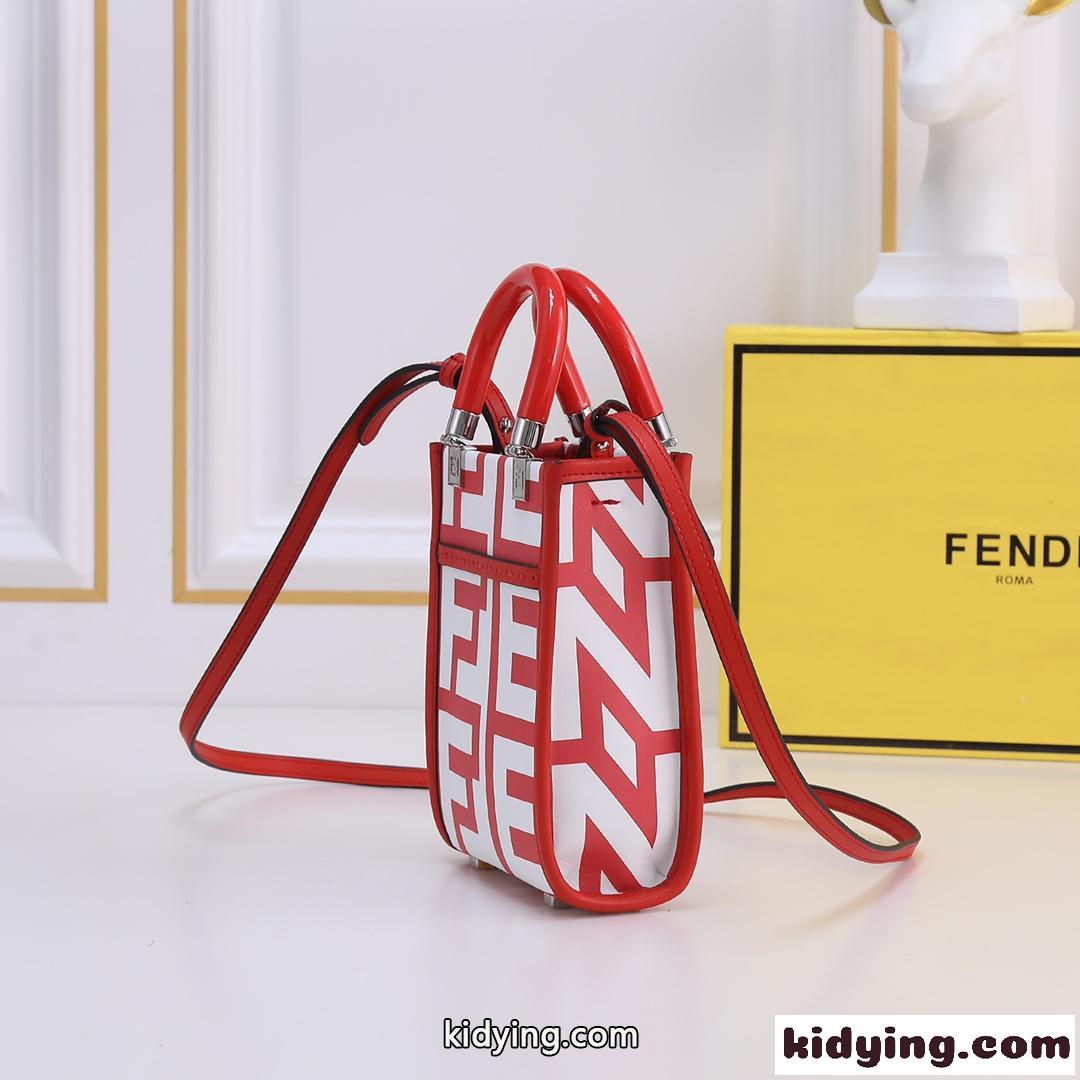 FENDI×Marc Jacobs 限定カラー サンシャイン ショッパー ミニバッグ フェンディ バッグ 人気 コピー レッド-3